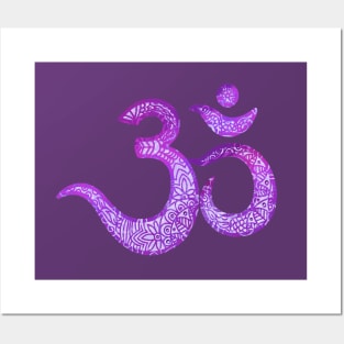 Violet sacred OM Posters and Art